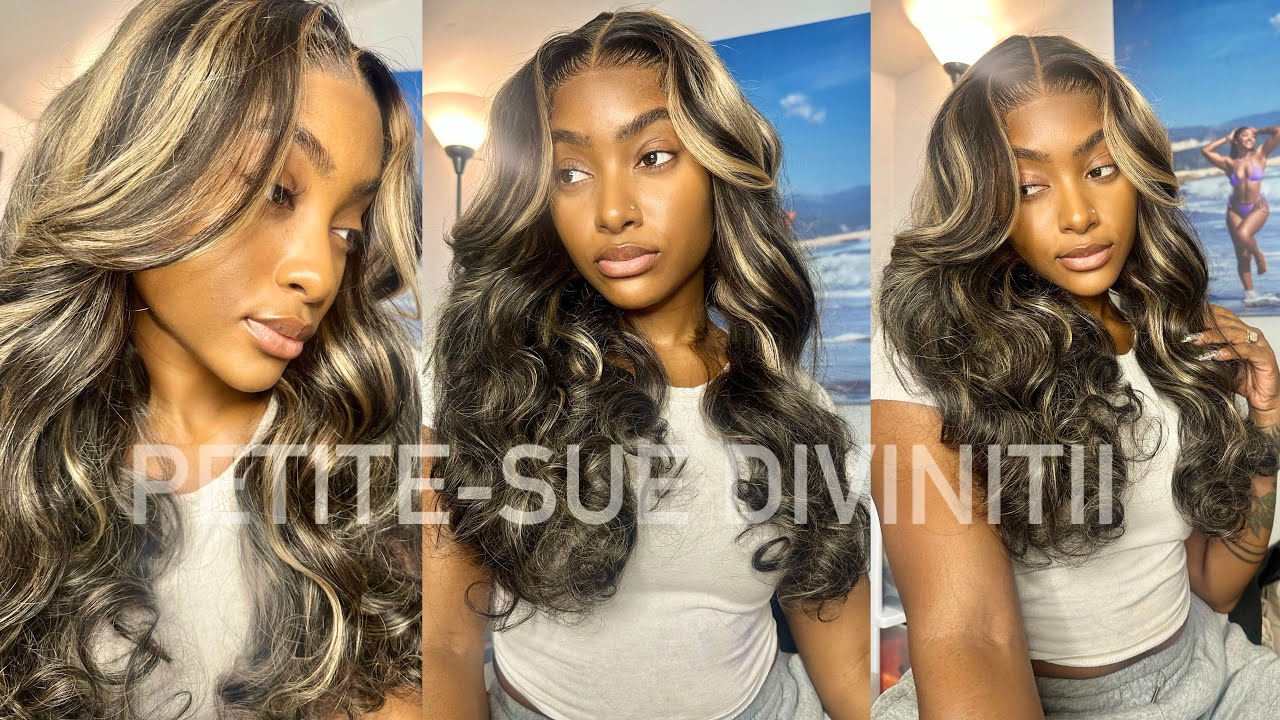 GORGEOUS! Honey Blonde Highlight Pre-Styled Wig Install ft. West kiss Hair | PETITE-SUE DIVINITII
