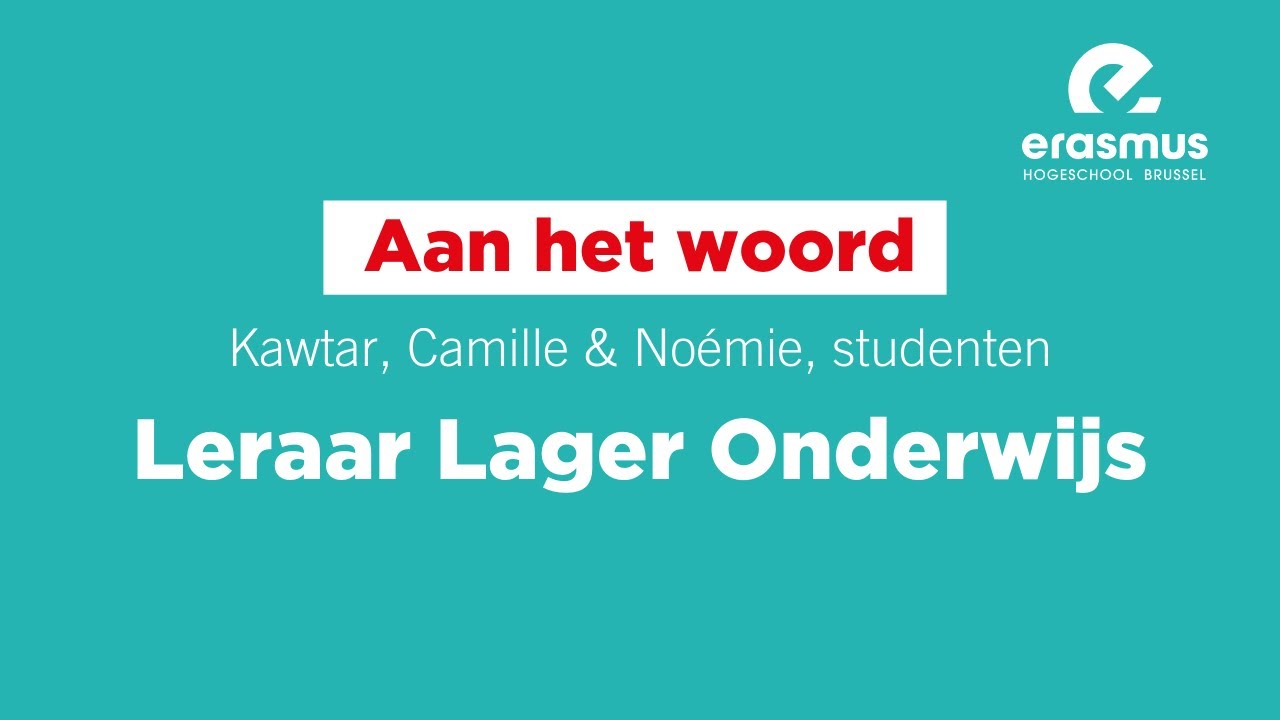 Aan het woord: Kawtar, Camille & Noémie, studenten Leraar Lager Onderwijs