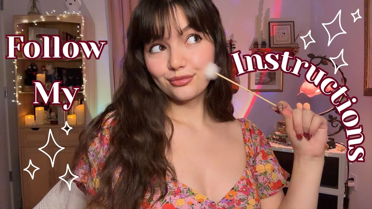 ASMR Follow My Instructions For A Deep Sleep (Eyes Open and Eyes Closed) Fast and Aggressive ASMR
