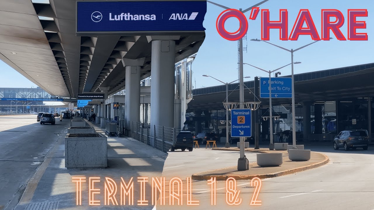 Chicago O'Hare Int'l Airport (ORD) Terminal 1&2 Full Walking Tour