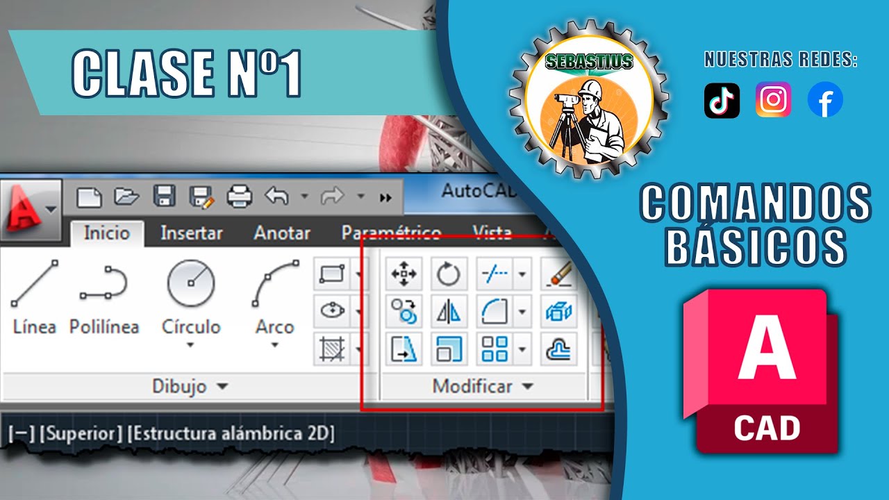 Introducción a los Comandos Básicos [Curso de AutoCAD 2024 - 2025] Nº1