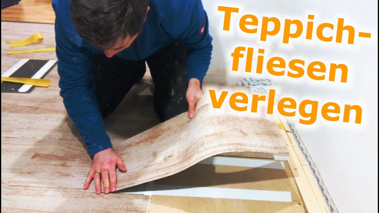 Teppichfliesen verlegen: Teppichmodule selber verlegen | DIY-Video