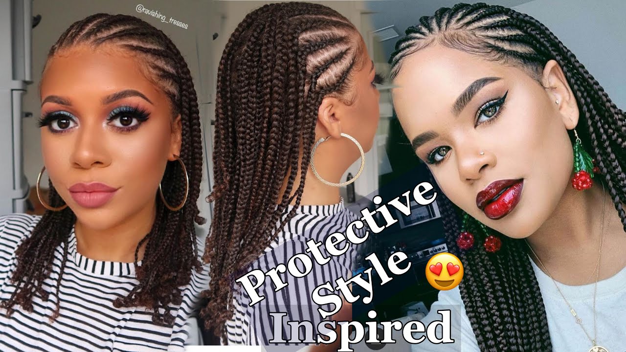 Cornrows & Braids Protective Style Inspired by Alissa Ashley No Added Hair | Natural Hair Styles