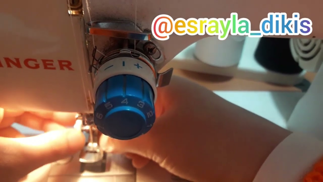 Dikiş makinesinde büzgü yapımı büzgü ayağı kullanım