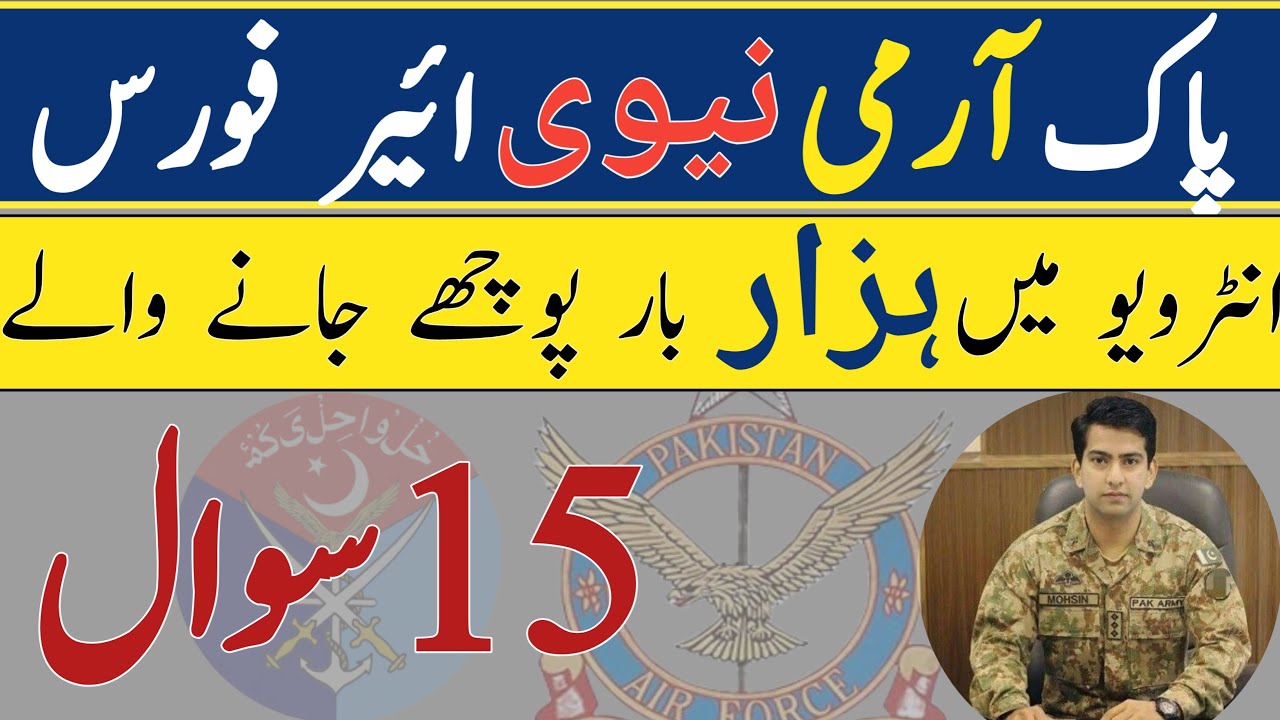 Most Repeated Initial And ISSB Interview Questions | Army/Navy/AirForce/AFNS/PMA/LCC/TCC/CADET