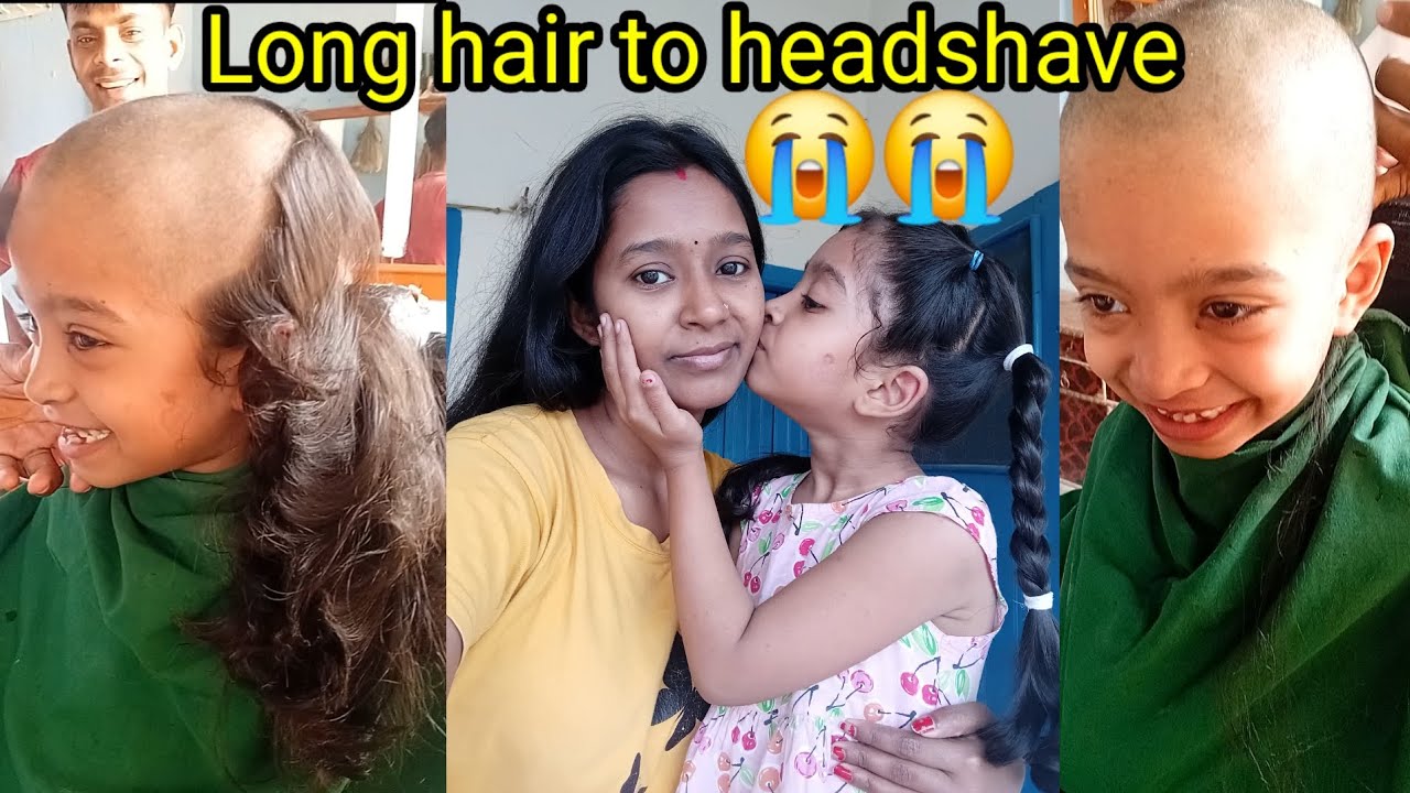 Beautiful Girl Long Hair To Headshave For Some Reason😭Hair Transformation#bald #views  @NeetusMirror