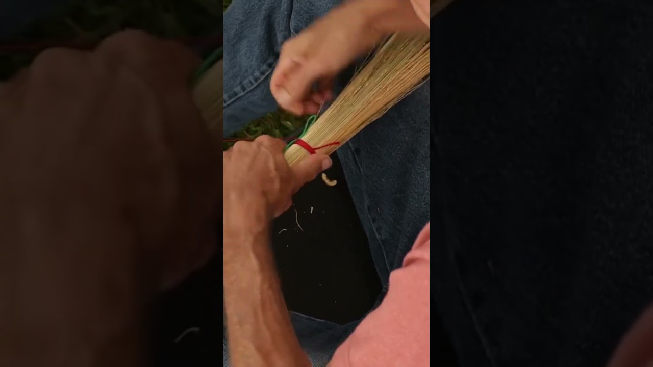 Old Fashioned Broom Making #homesteading #countrylife #craftsmanship  #makemoneydoingwhatyoulove
