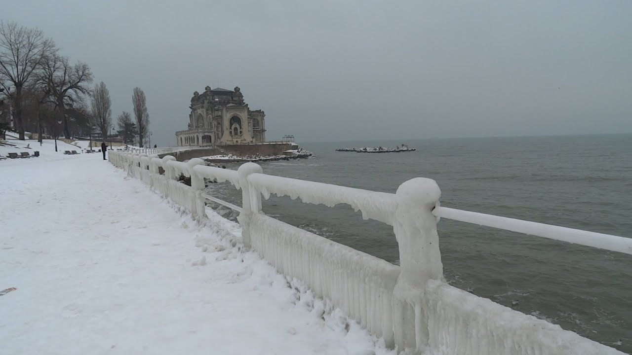 Faleza, Cazino, Constanta, Iarna, 2018