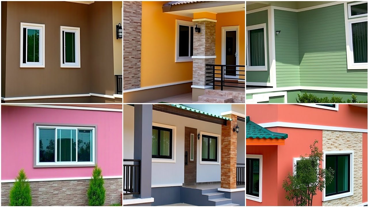 Top 200 House Painting Colours Outside 2025 | Latest Exterior Wall Paint Ideas & Combinations