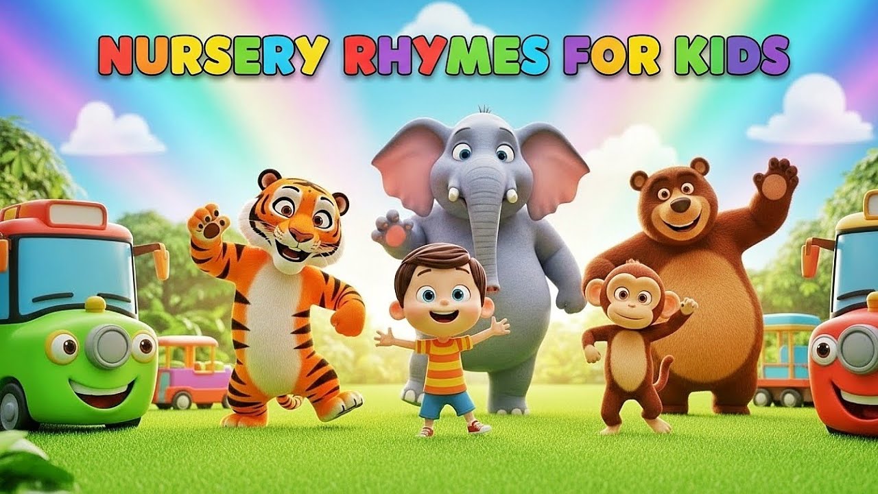 Learn Animals, Colors & Vehicles 🎶 | Original Baby Rhymes | Nursery Rhymes For Kids