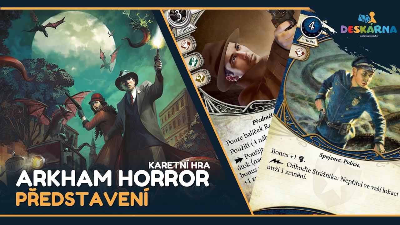 Arkham Horror: Karetní hra - Vydejte se vstříc dalším temným zákoutím městečka Arkham 💀🗡️