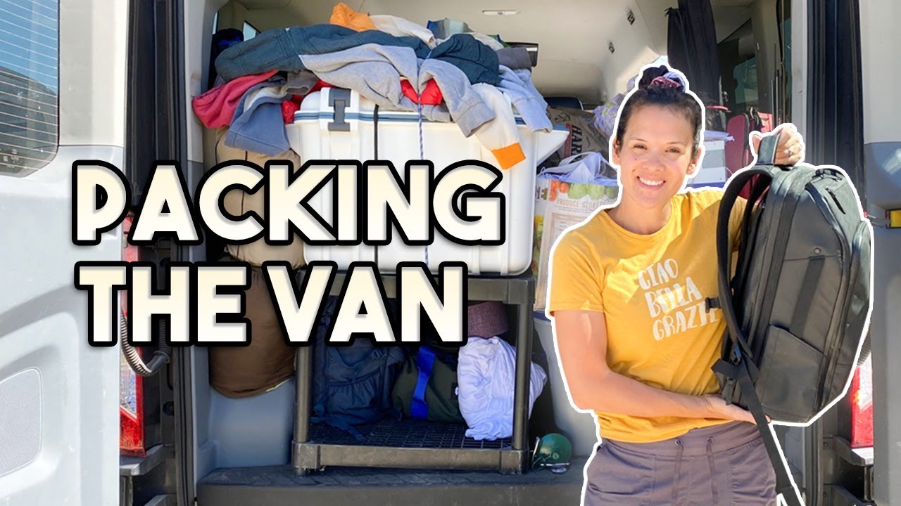 PACKING the VAN tips & tricks! 12 passenger van has TONS of space!