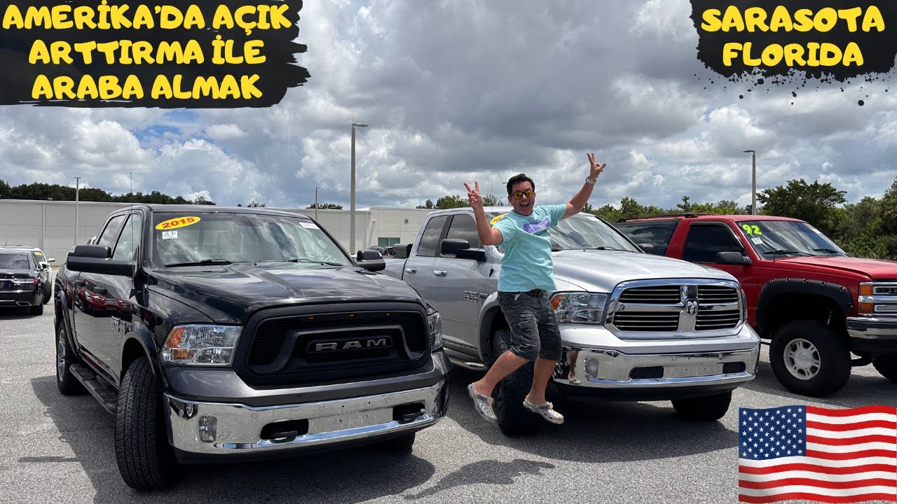 AMERİKA'DA AÇIK ARTTIRMA İLE ARABA ALMAK | SARASOTA | FLORIDA
