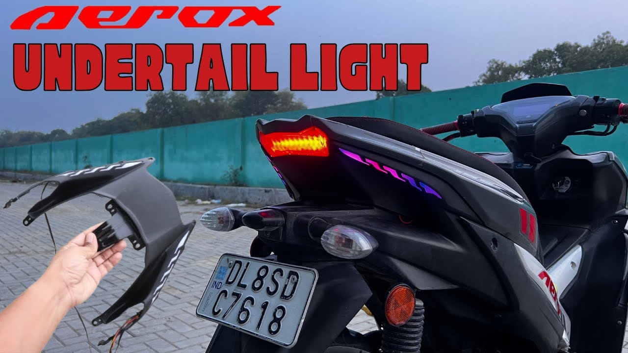 How To Install Under Tail Light In Yamaha Aerox 155 🔥 | Aerox Modification | Techno Khan