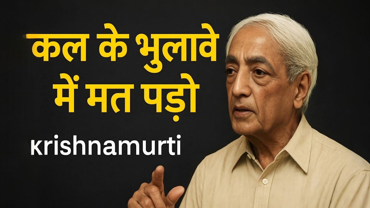 Don’t Fall Into the Illusion of Tomorrow | Krishnamurti’s Timeless Truth