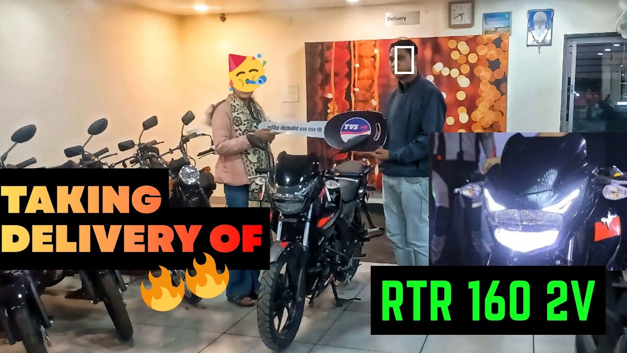 Taking Delivery of TVS Apache RTR 160 2V🔥| APACHE RTR 160 2V⚡🔥 #apache #apache1602v #rtr1604v 