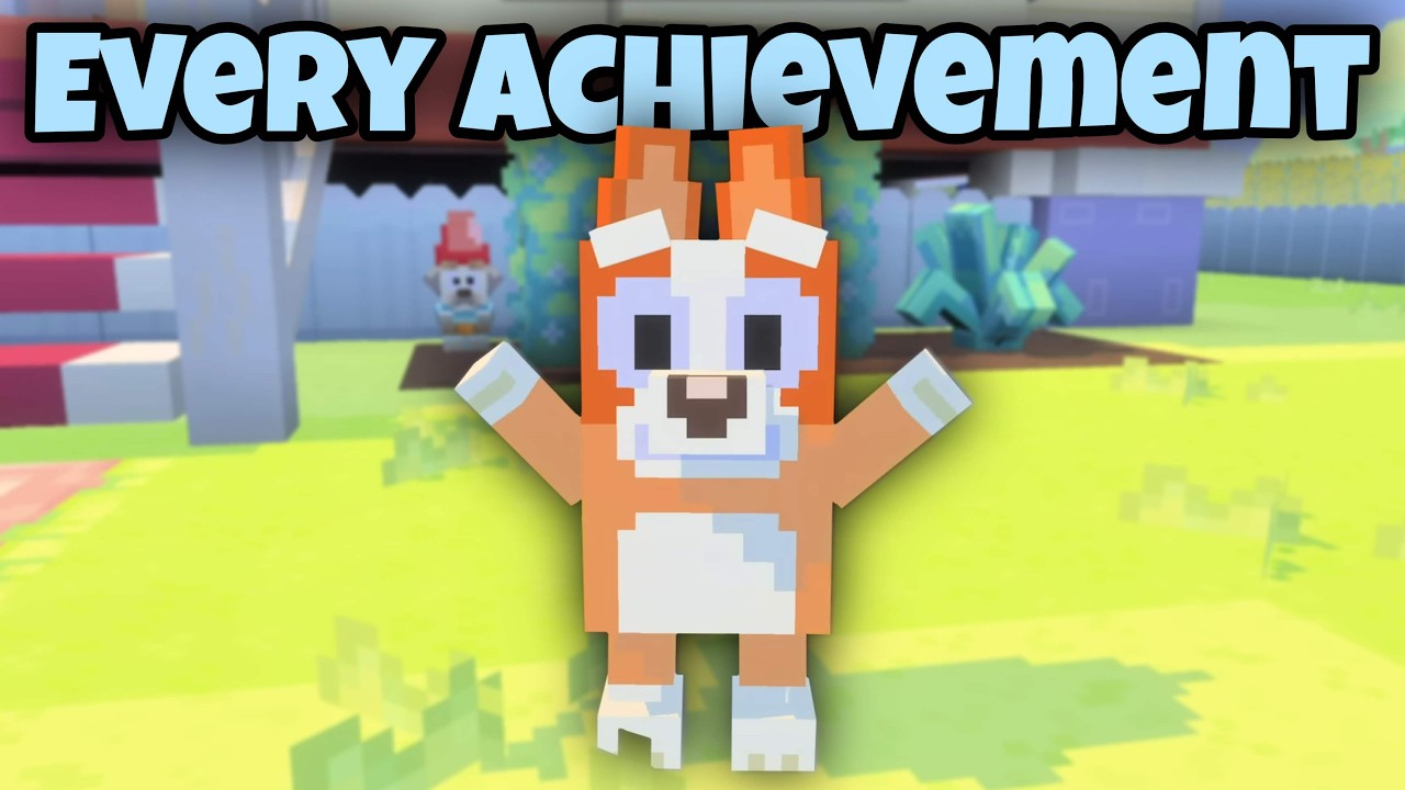 I Got Every Achievement in Minecraft Bluey!