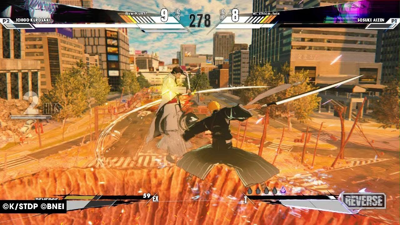 Fighting a pro Aizen in Bleach Rebirth of Souls
