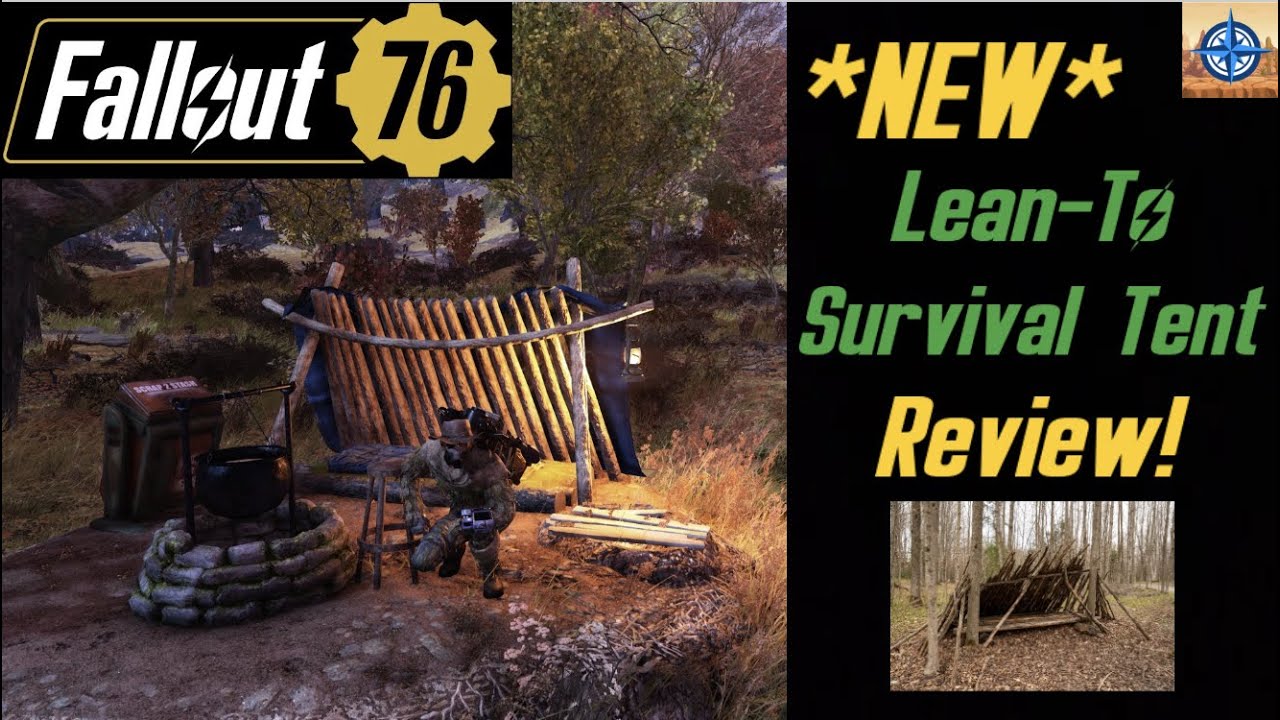 Fallout 76: *NEW* Lean-To Survival Tent Review!