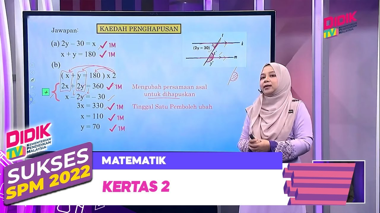 Sukses (2022) | Matematik: Kertas 2