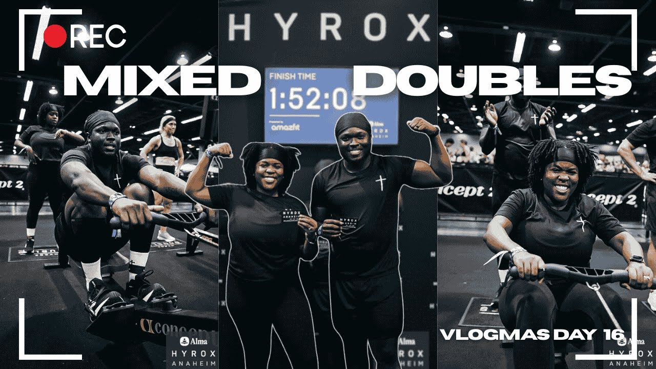 Турнир HYROX Anaheim, смешанные парные соревнования | Vlogmas, 16-й день 2025 года