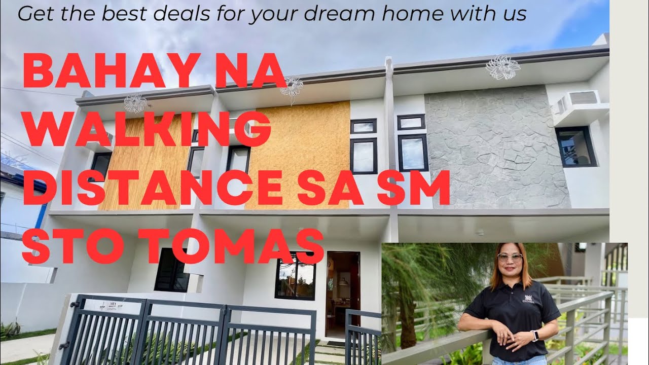 Bahay na walking Distance sa Sm Sto Tomas Batangas