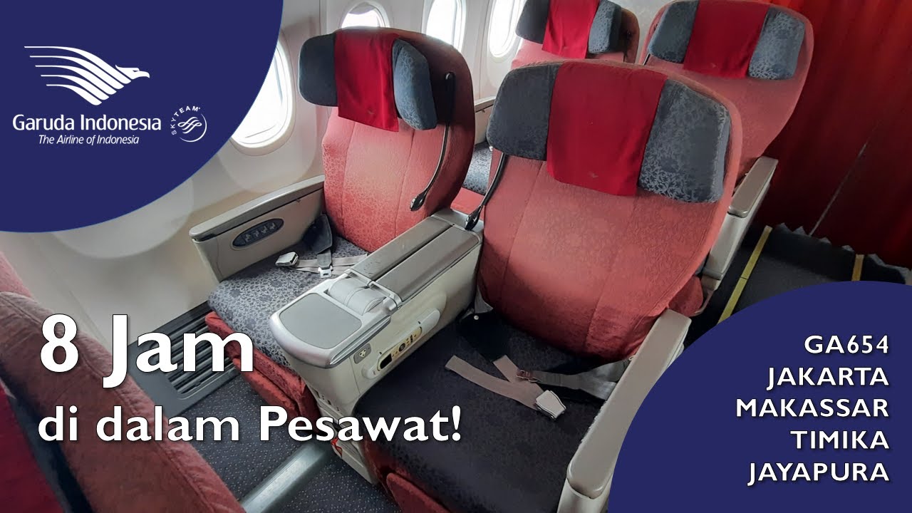 PERJALANAN 8 JAM! Terbang dari JAKARTA ke JAYAPURA dengan GARUDA INDONESIA GA654