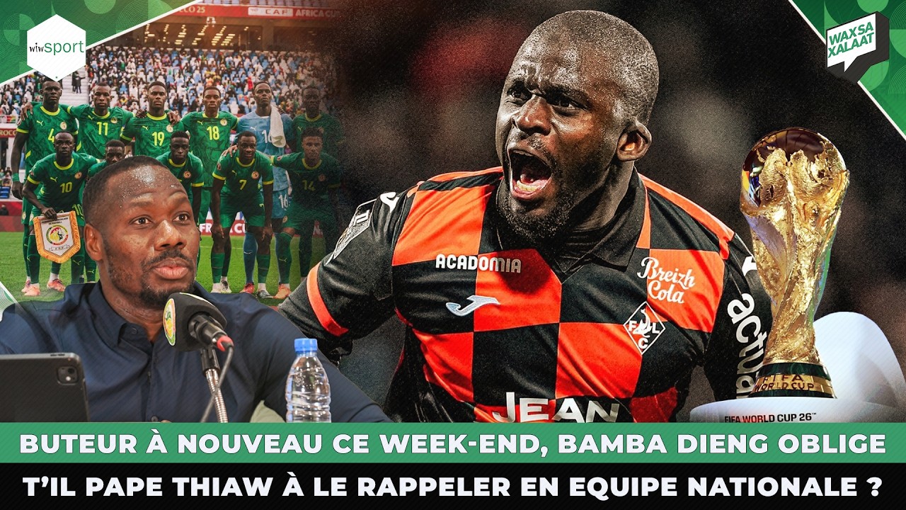 Buteur à nouveau ce week-end, Bamba Dieng oblige t’il Pape Thiaw à le rappeler en Equipe Nationale ?