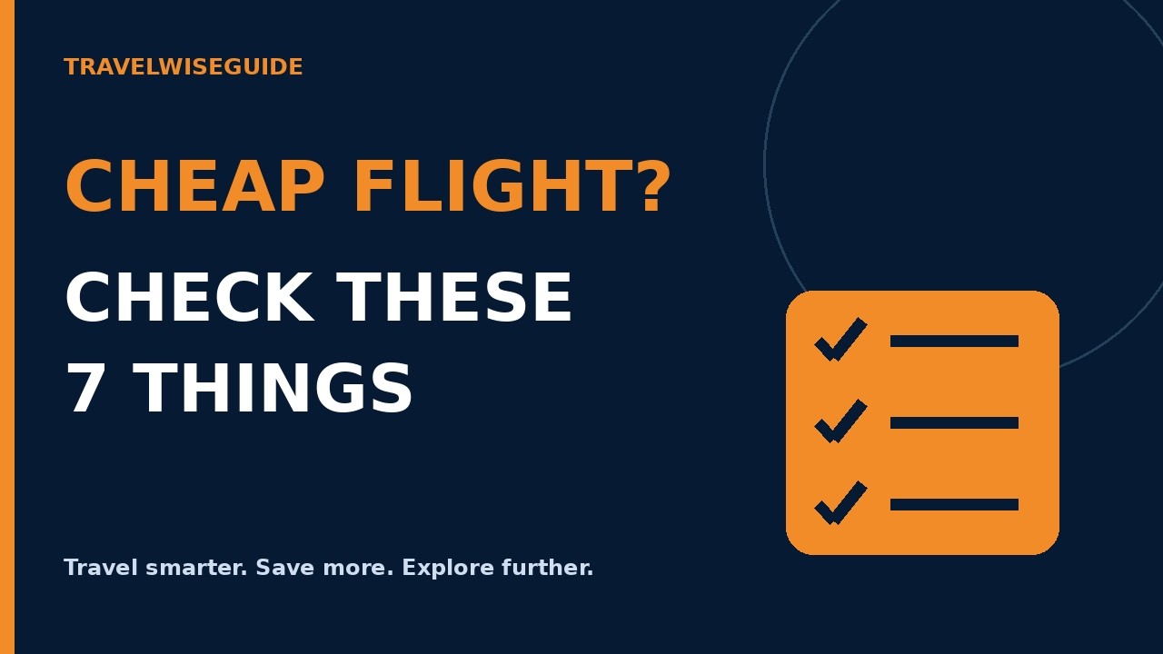 7 Things to Check Before Booking a Cheap Flight