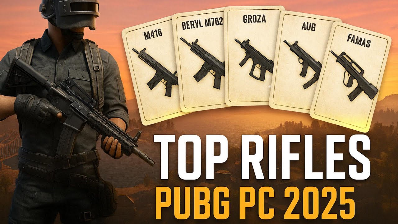Estos son los MEJORES RIFLES DE ASALTO de PUBG este 2025