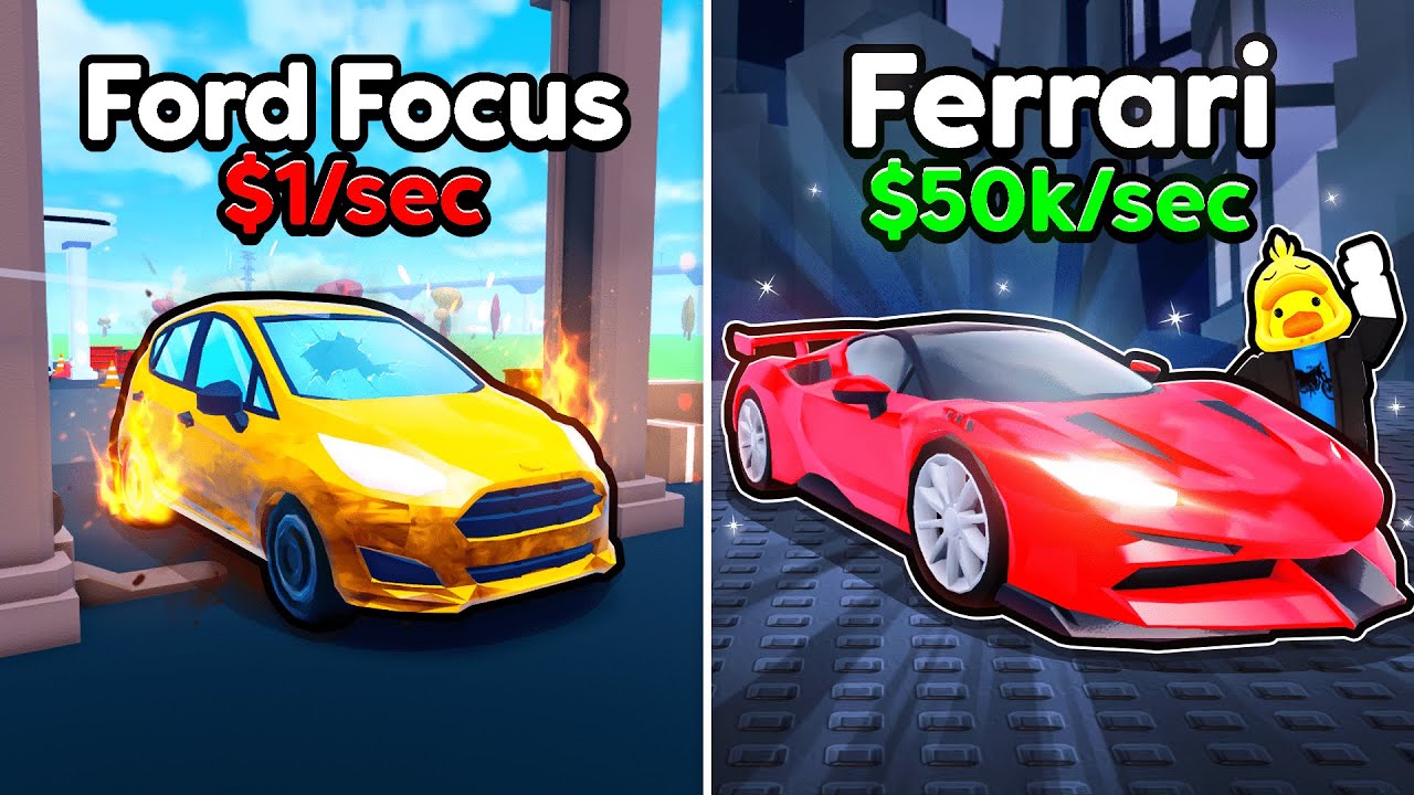 Я улучшил машину с 1 до 1 000 000 долларов в Roblox My Workshop!