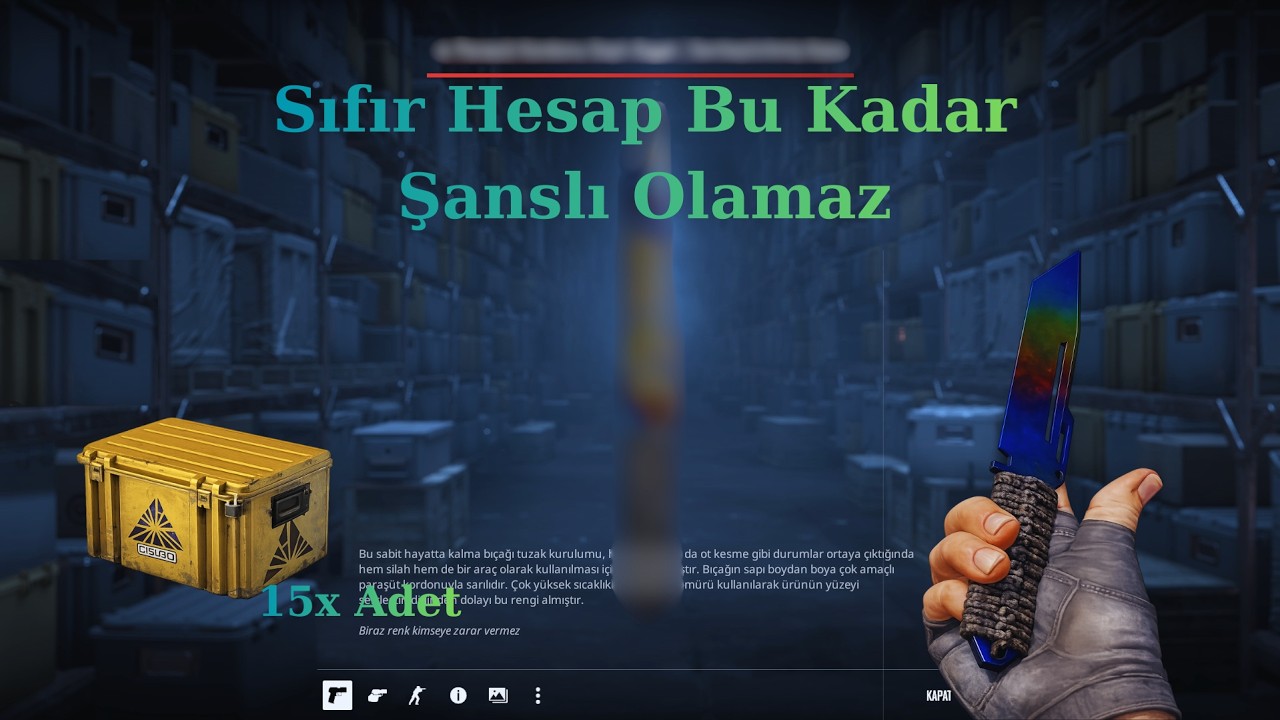 CS2 Sıfır Hesap Diziyoruz 2. Bölüm (2 ADET BIÇAK!!!) #csgo