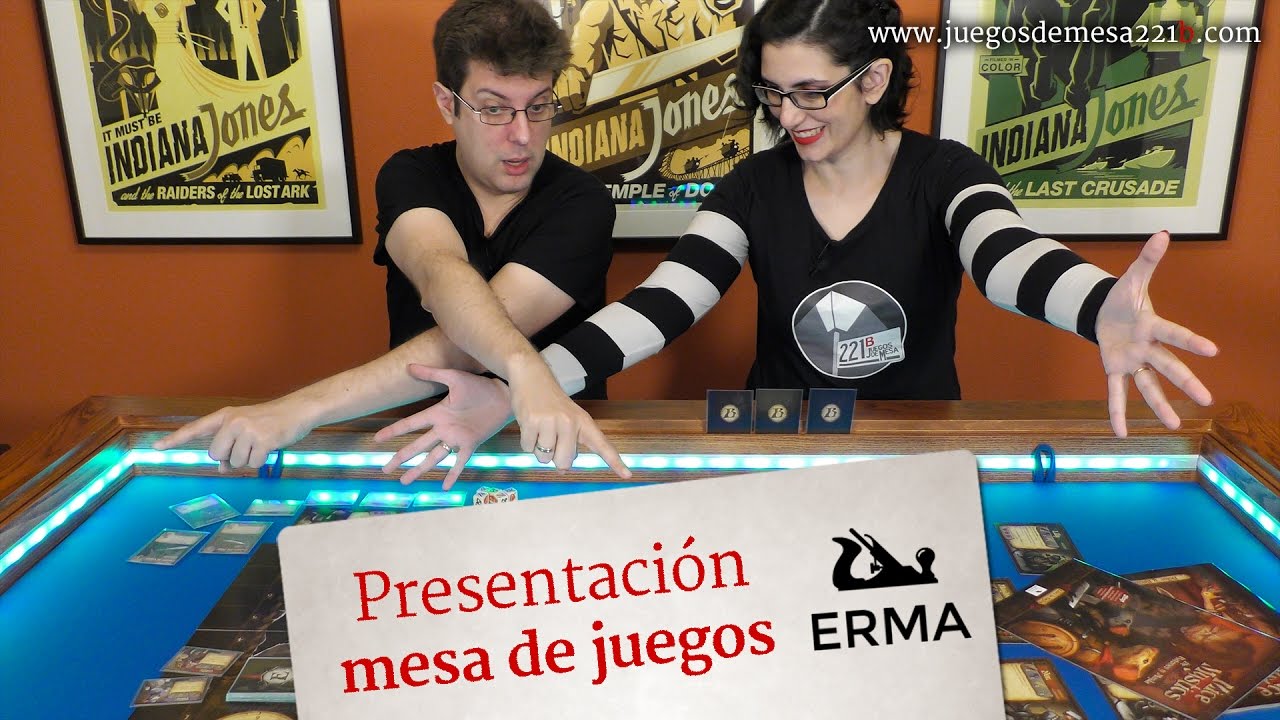 Presentación mesas de juego de ERMA muebles