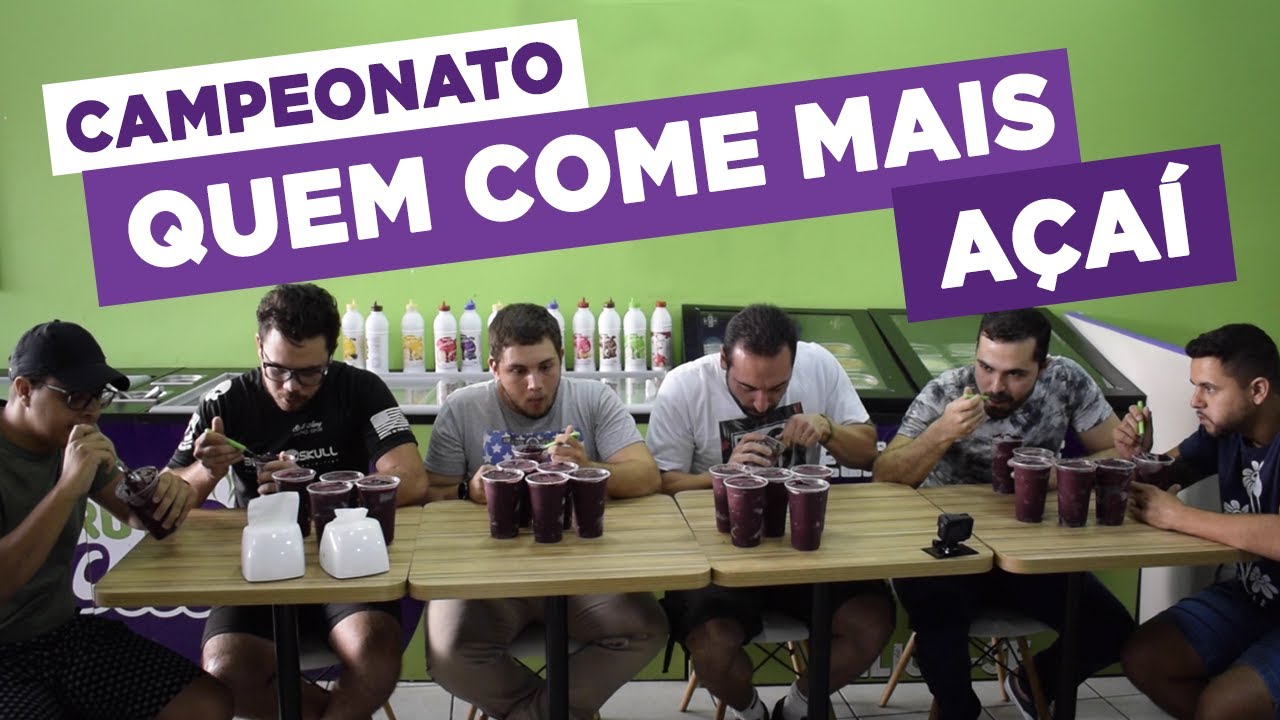 CAMPEONATO QUEM COME MAIS AÇAÍ!! 🍧