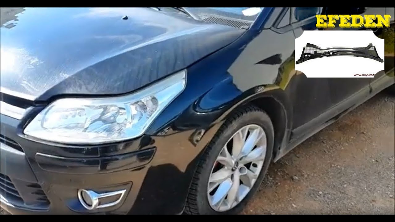 Citroen C4 Ön Cam Izgarası su izolasyonu ve Montaj #CitroenC4