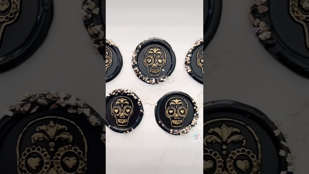 Glass glitter Halloween wax seals&hellip;. Yay or nay!?