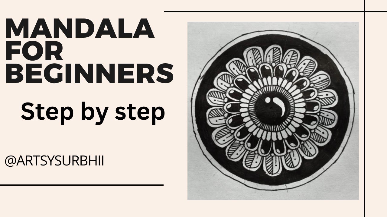 How To Draw Mandala For Beginners ll Step by Step Tutorial ll 