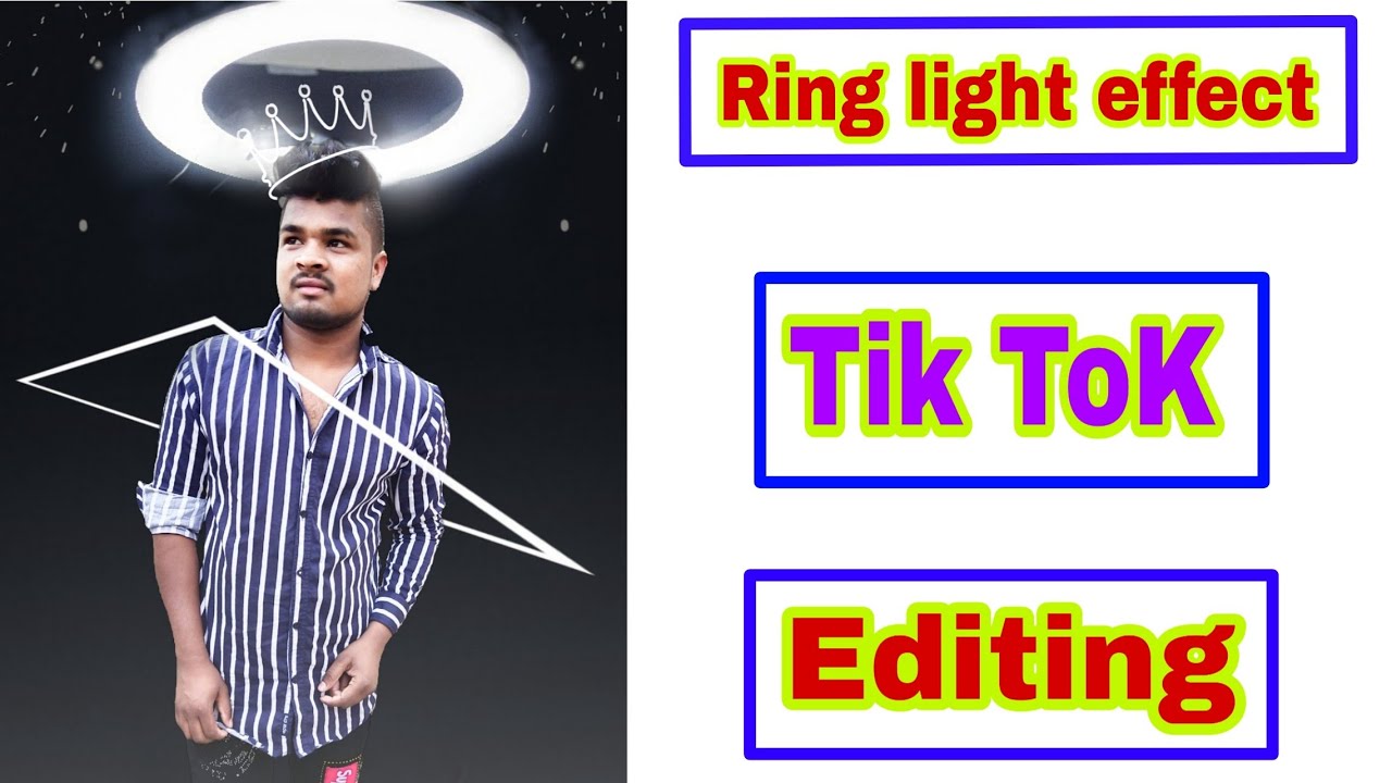 Ring light effect  TIKTOK editing photo tutorial N.R.creations