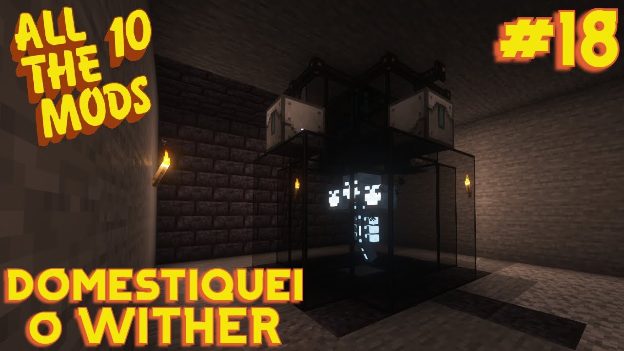 MONTEI uma MÁQUINA que PRENDE o WITHER e FARMA ETHER GAS - Germeland Ep 18 Temp 01- ATM10