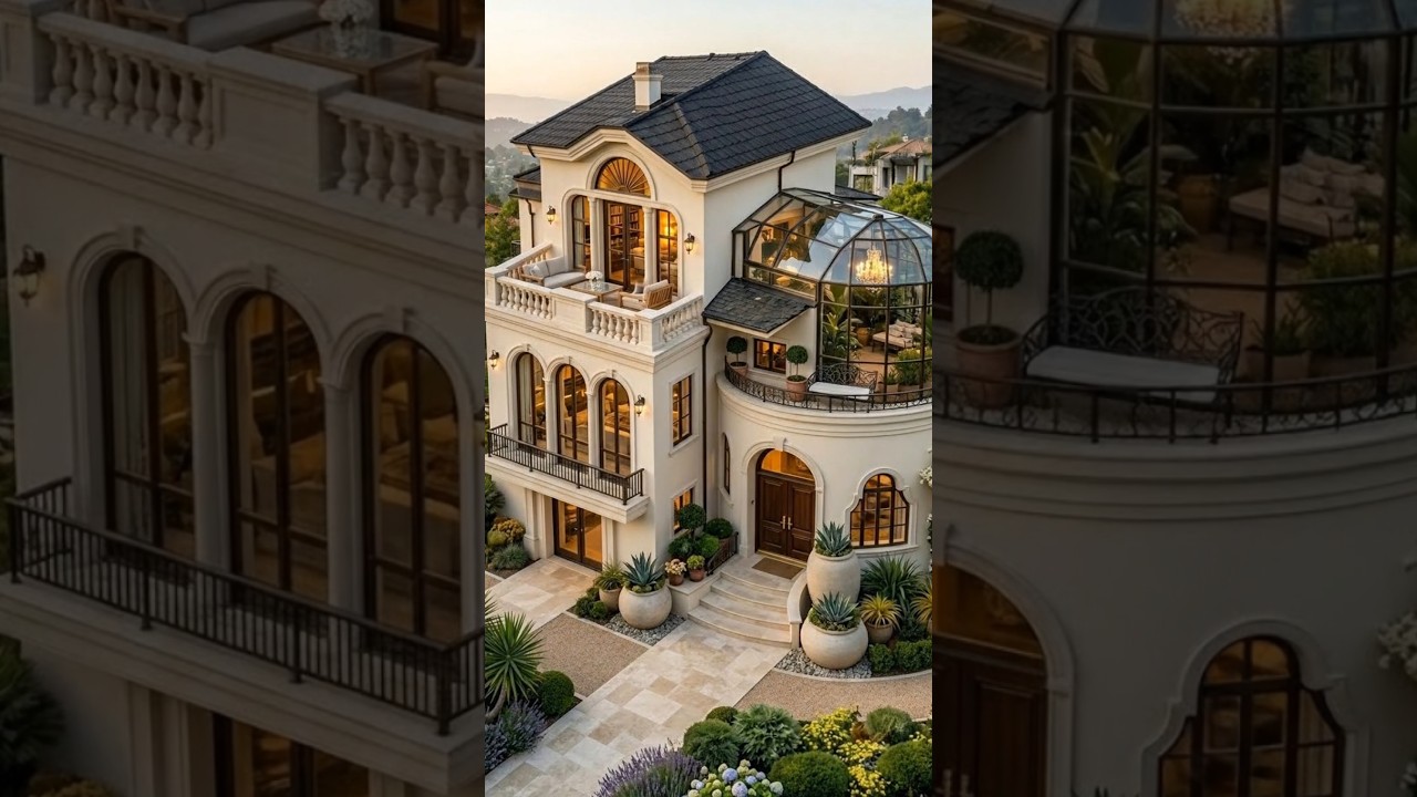Rusty Abandoned Villa Transformed Into Luxury Dream Home 🏡✨ #shorts