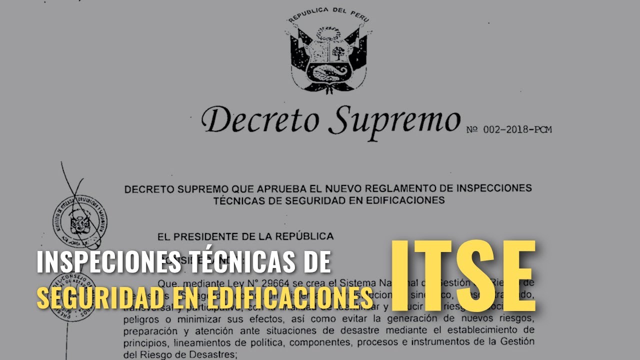Inspección Técnica de Seguridad en Edificaciones - ITSE #Prevencion #GesseinPeru