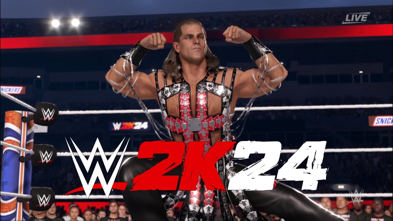 WWE 2K24 - Shawn Michaels vs. Seth Rollins | Falls Count Anywhere at Wrestlemania | PS5™ [4K60]