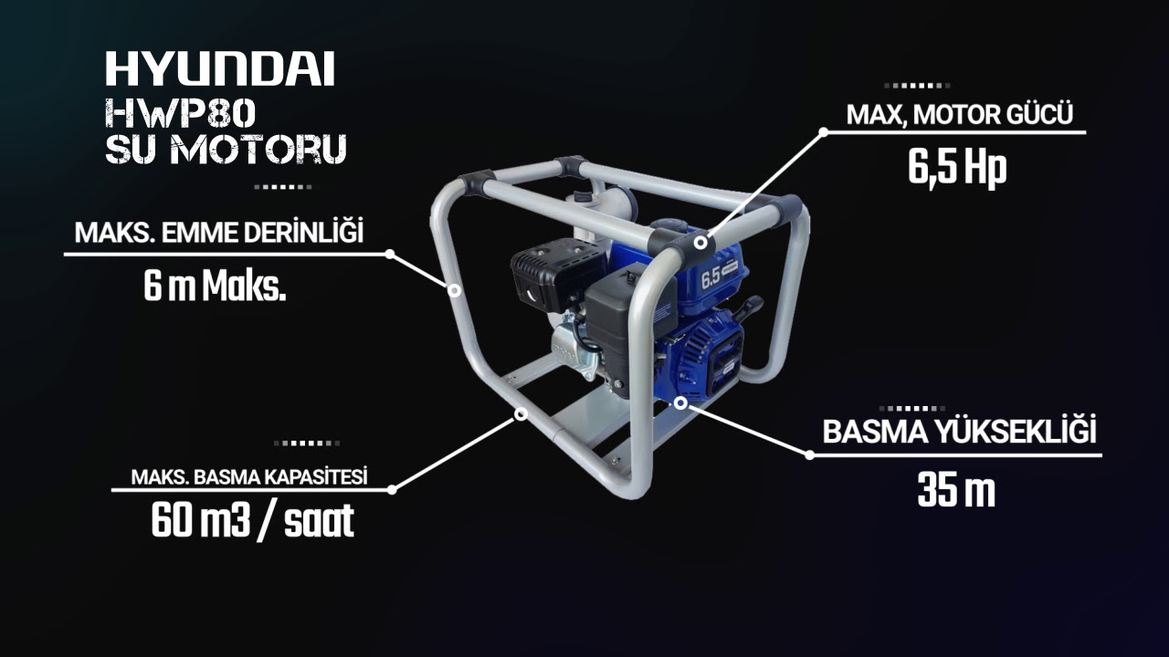 ITAL MAKİNA - HYUNDAİ / HWP80 SU MOTORU