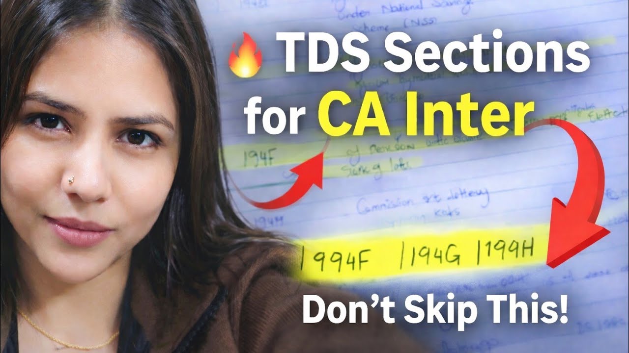 CA Inter TDS Sections | Don't Skip | Rukhverse 