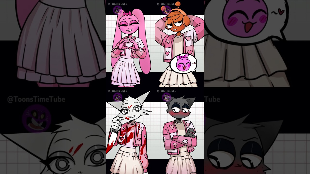 Who's better? | Taya-taya animation #sprunki #wenda #gray #oren #pinki