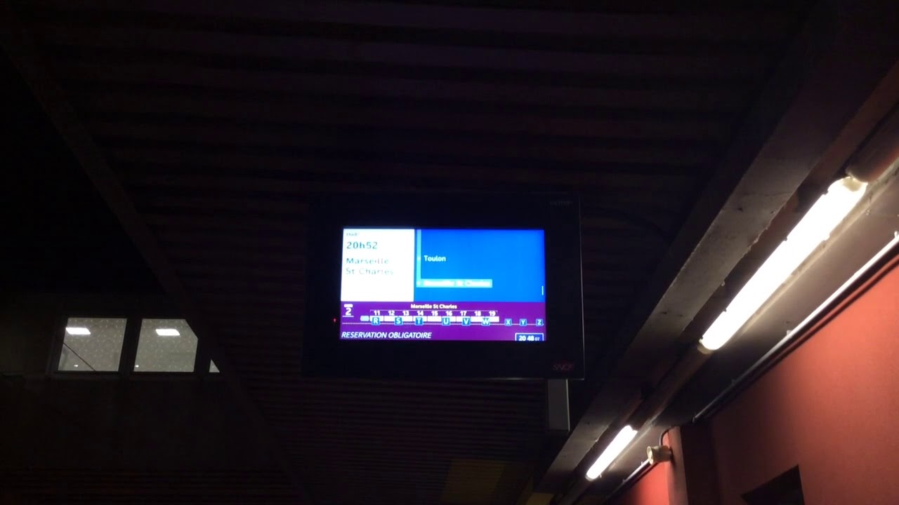 Annonce SNCF a Saint-Raphaël-Valescure