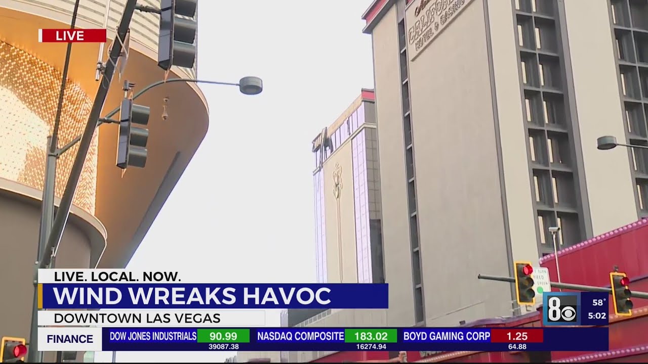 Strong winds wreaks havoc in Las Vegas valley 