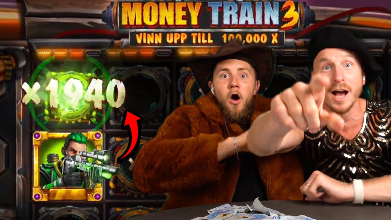 Tr&auml;ffar 1000x flera g&aring;nger! (Money Train 3 big win)