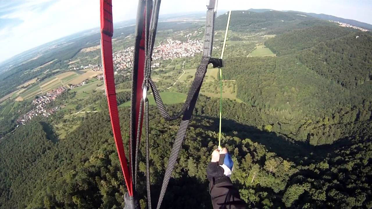 Die Burg von oben, Startplatz Neuffen Ost :-)