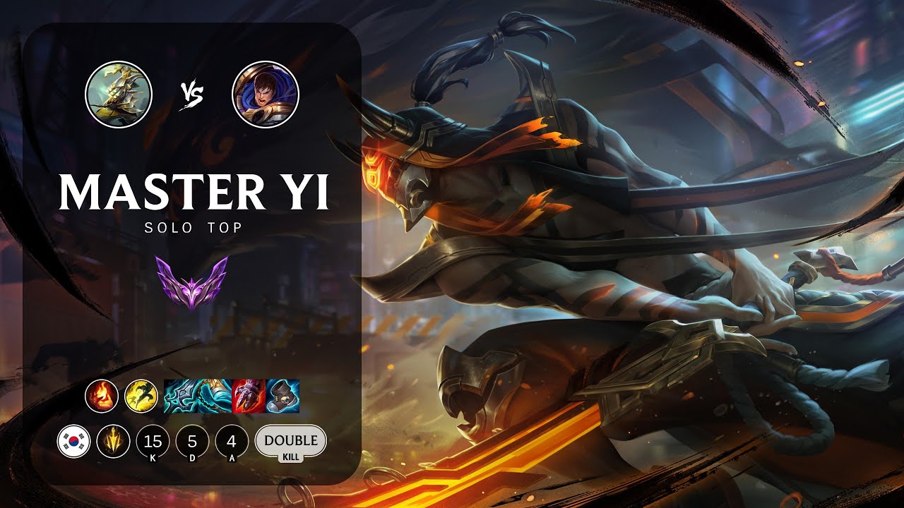 Master Yi Top vs Garen - KR Master Patch 13.17